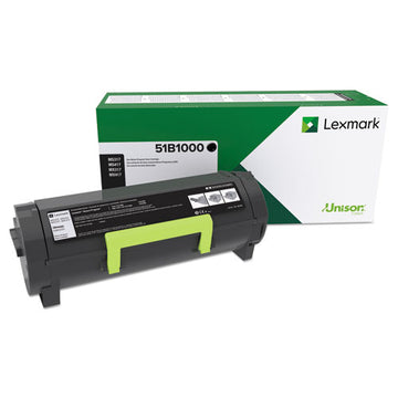 Lexmark™ 51b1000 Unison Toner, 2,500 Page-yield, Black freeshipping - TVN Wholesale